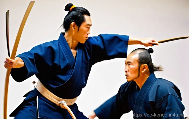 검도 대회 참가 후기 - **Prompt: "A close-up, highly detailed shot of a Kendo practitioner in full traditional *bogu* (prot...